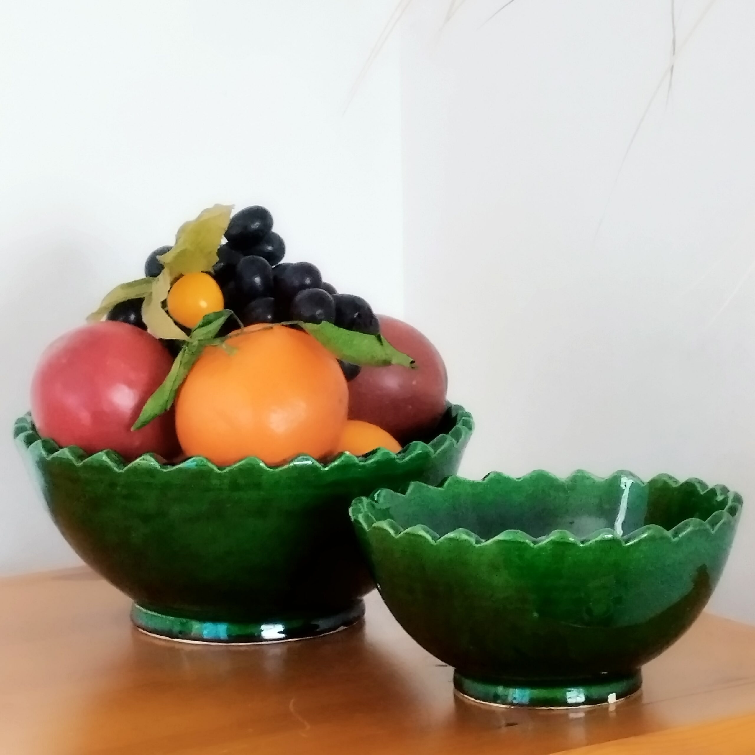 Bol et saladier vert sauge