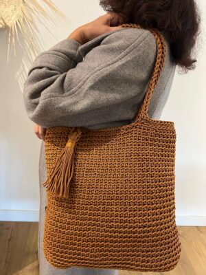 Sacs fourre-tout en corde tressée faits main