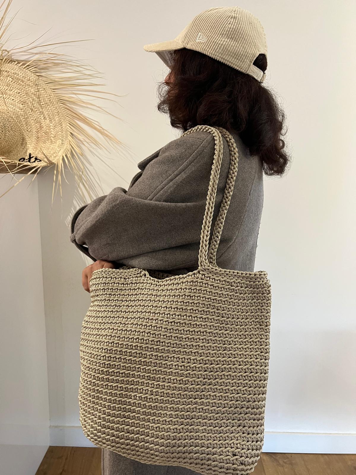 Sacs fourre-tout en corde tressée faits main – Image 3