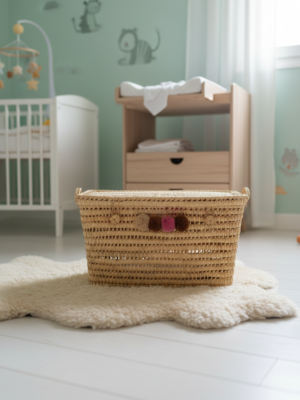 Malle en feuille de palmier