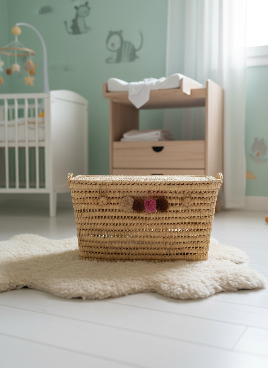 Malle en feuille de palmier