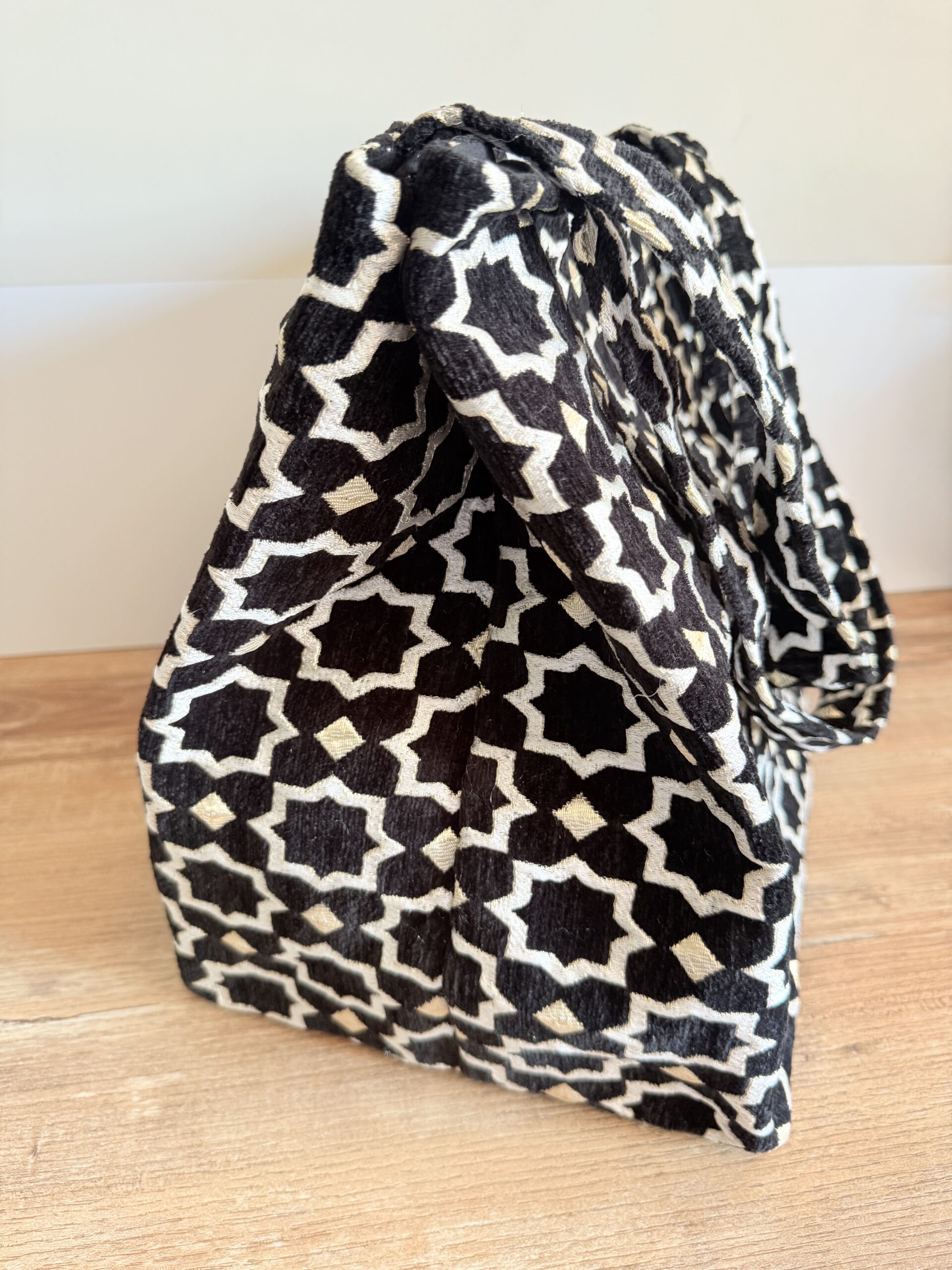 Sac Fourre-Tout "Zellige" en Velours Tendance – Image 8
