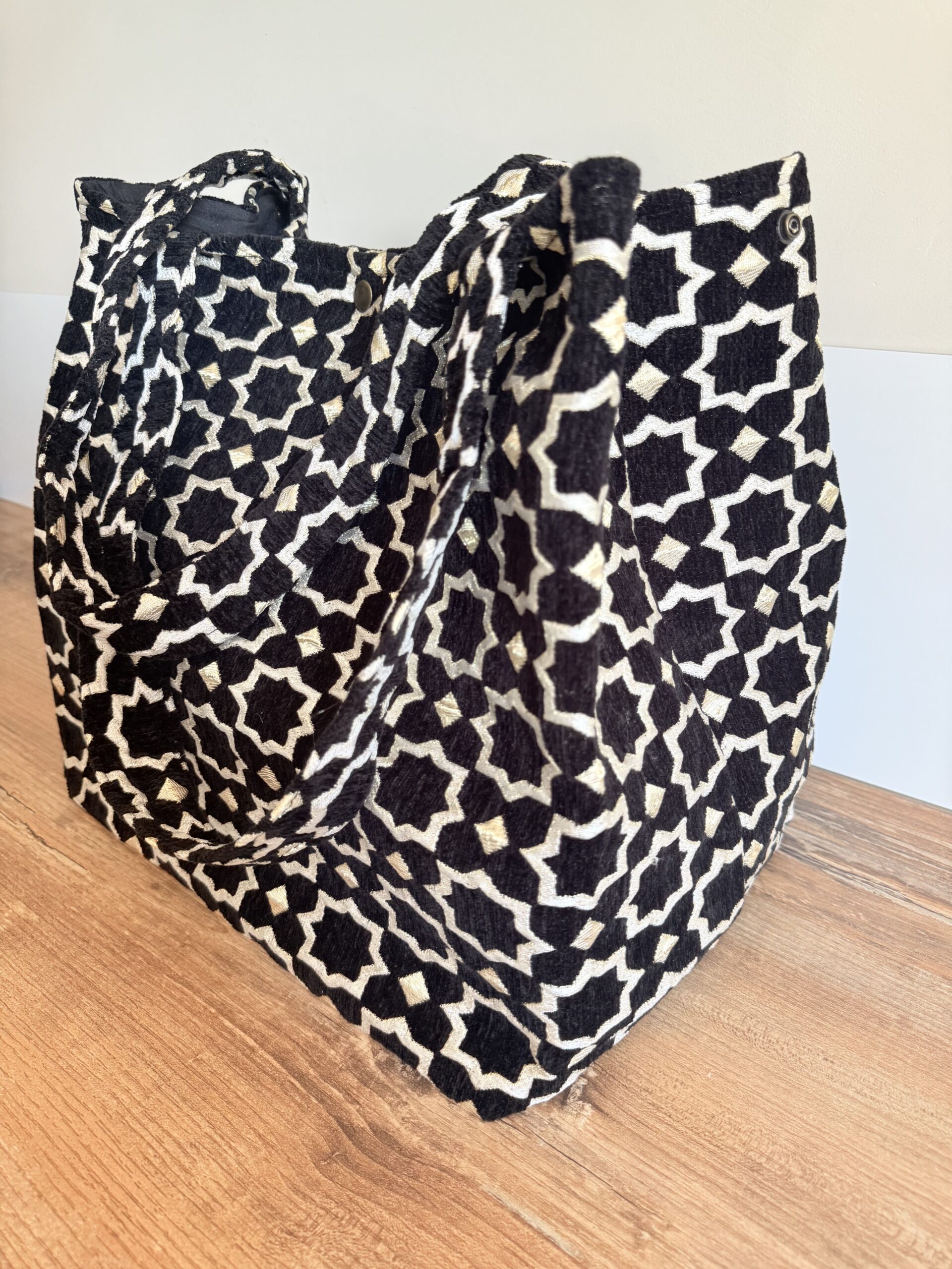 Sac Fourre-Tout "Zellige" en Velours Tendance – Image 10