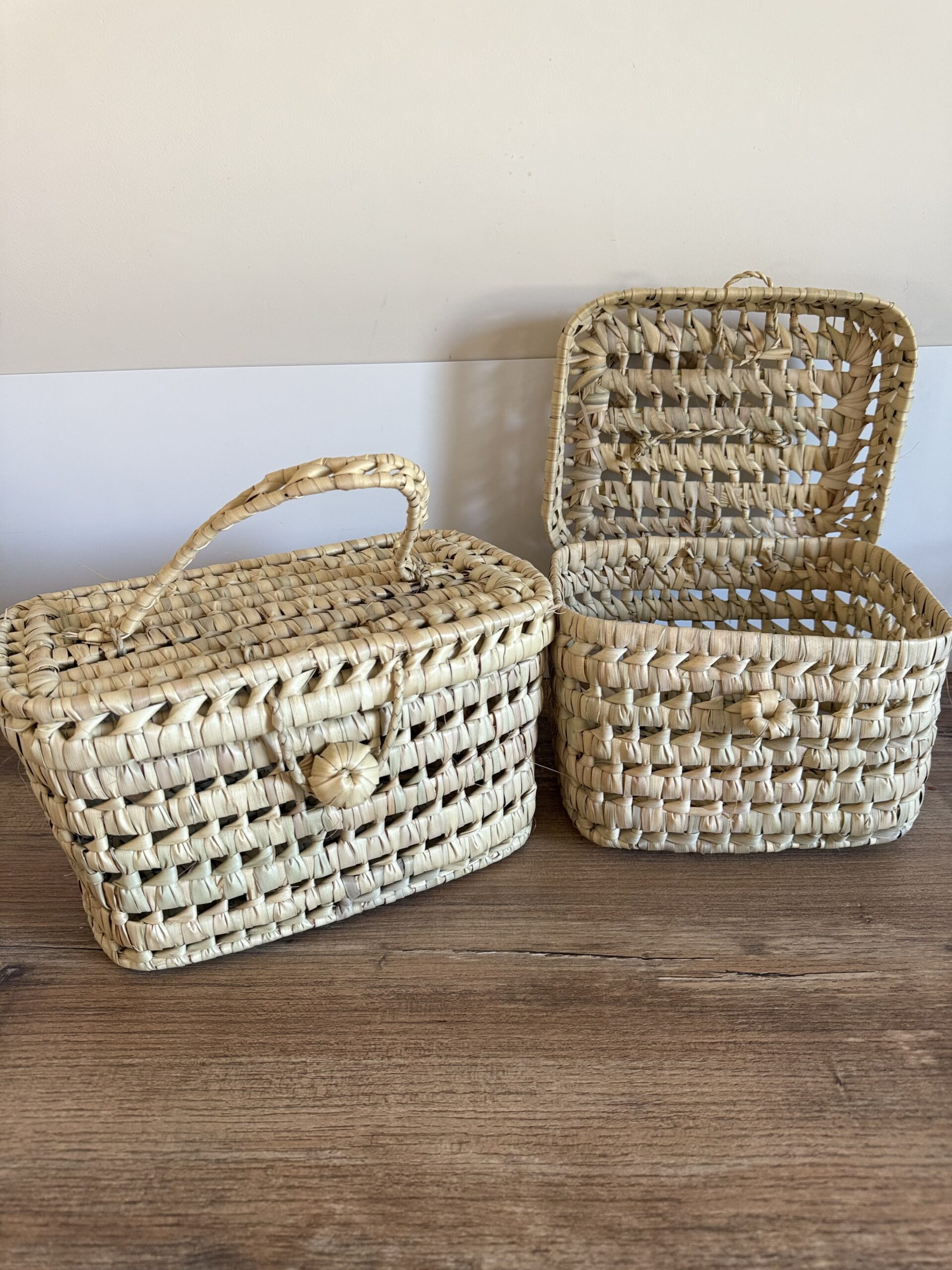 Vanity Tressé Artisanal Marocain – L'Élégance Naturelle du Fait-Main – Image 4