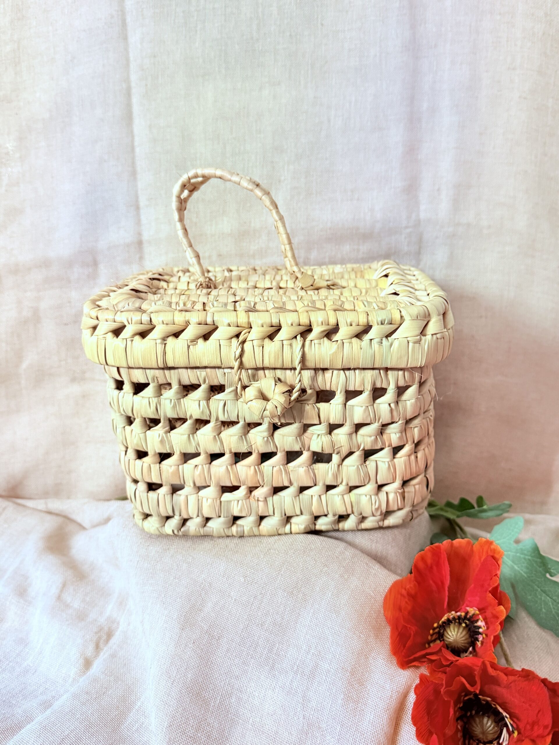 Vanity Tressé Artisanal Marocain – L'Élégance Naturelle du Fait-Main – Image 5