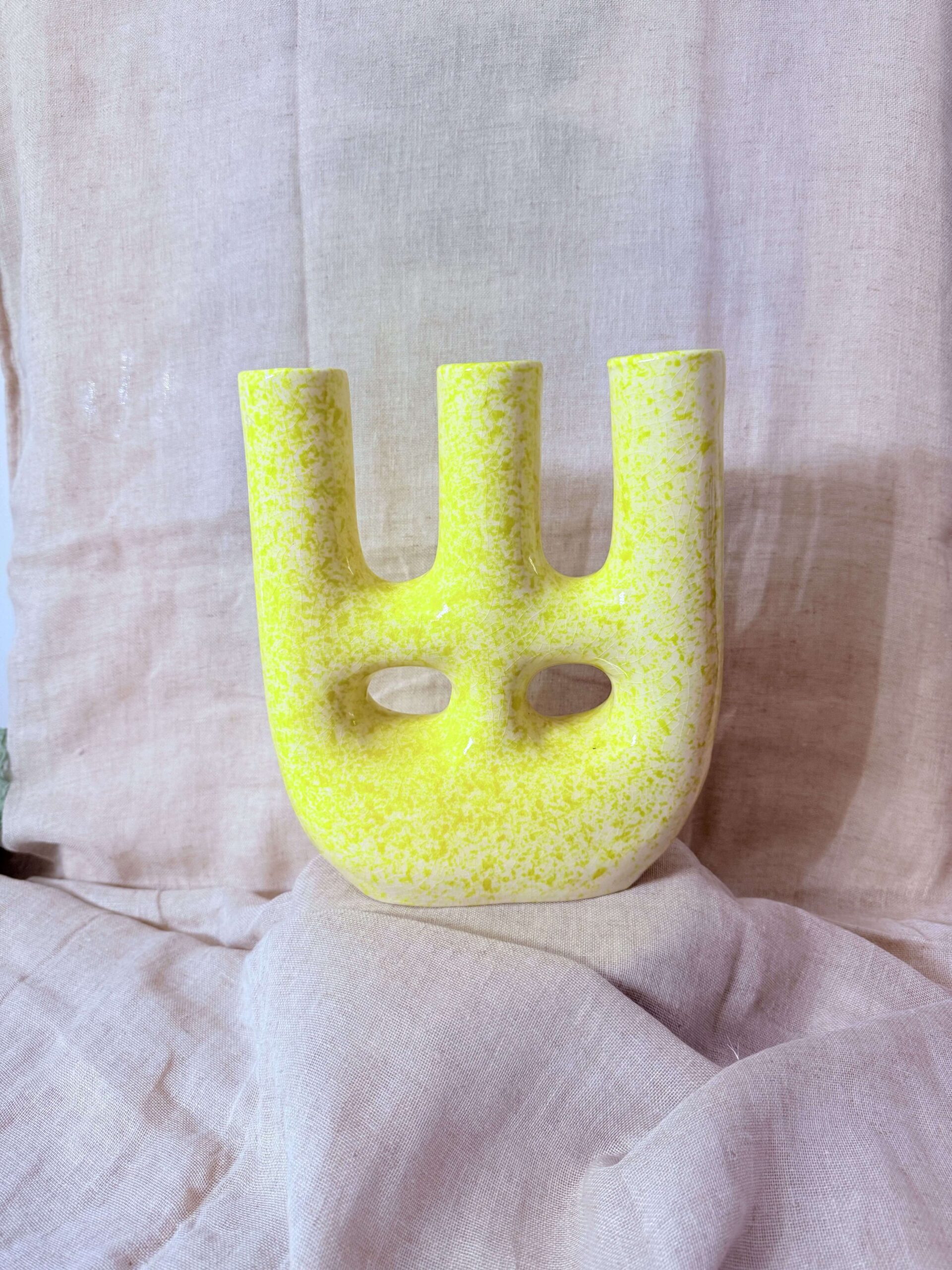 Bougeoir / Vase jaune – Image 3