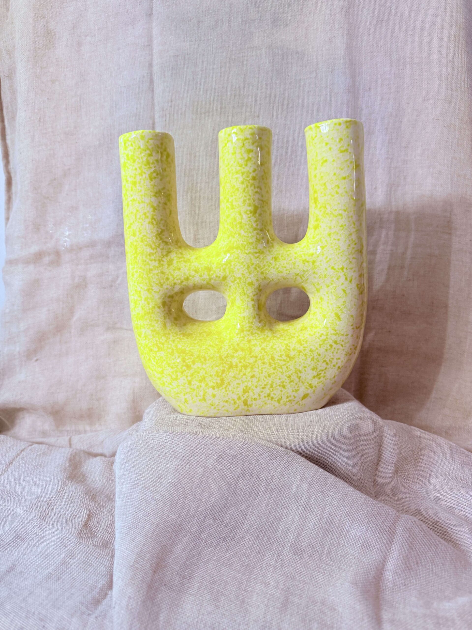 Bougeoir / Vase jaune – Image 2