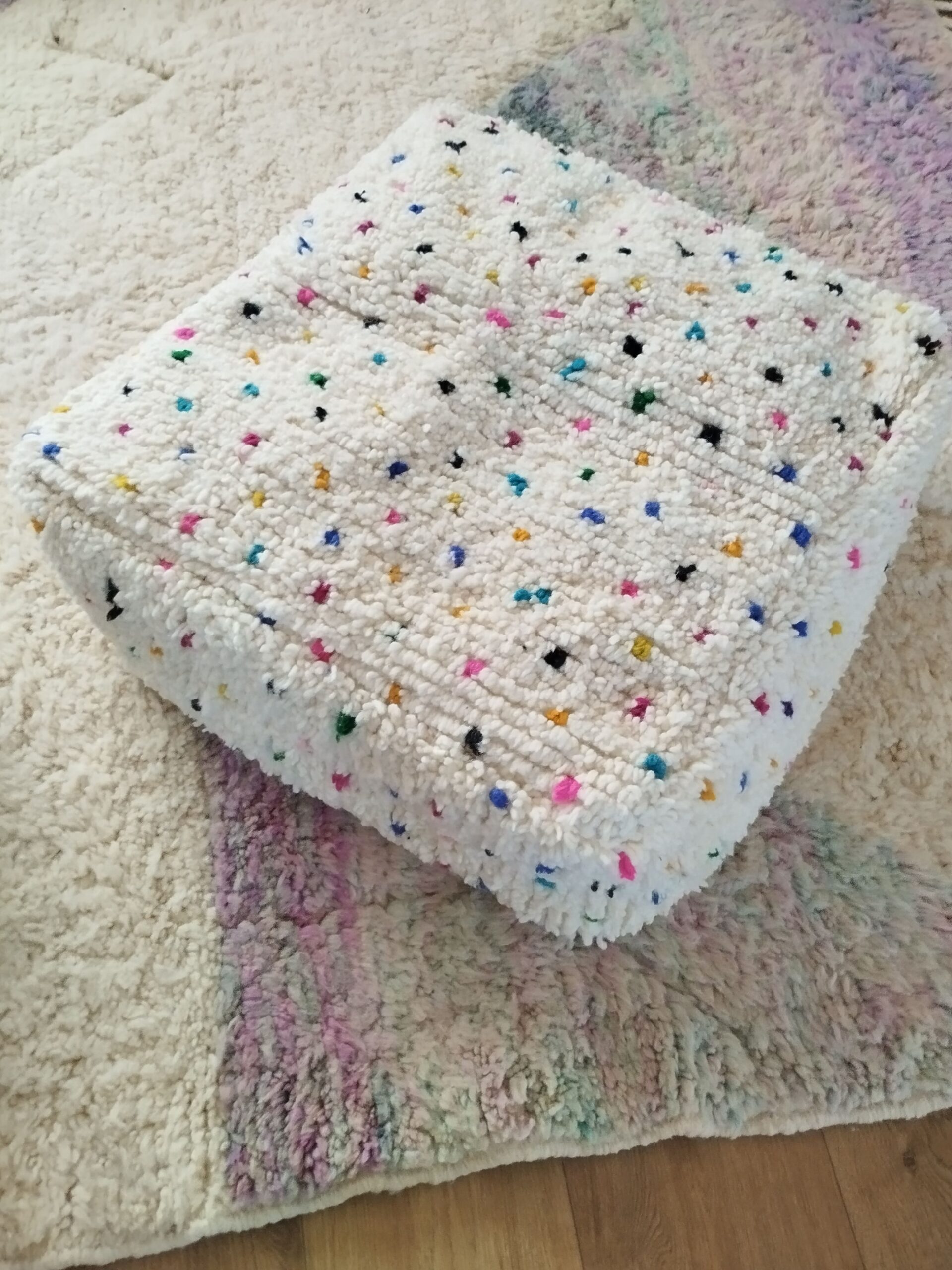 Pouf Béni Ouarain en laine