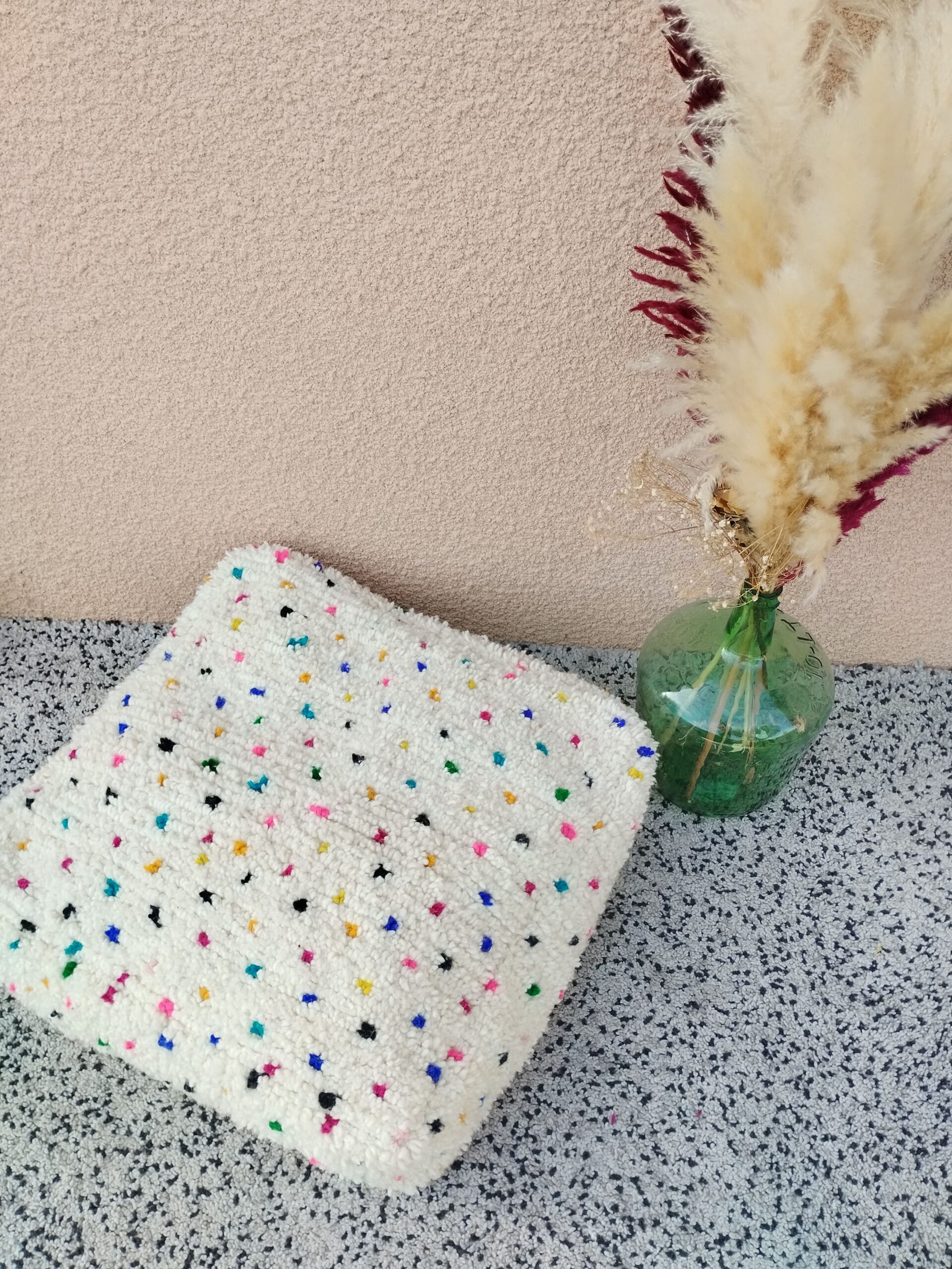 Pouf Béni Ouarain en laine – Image 3