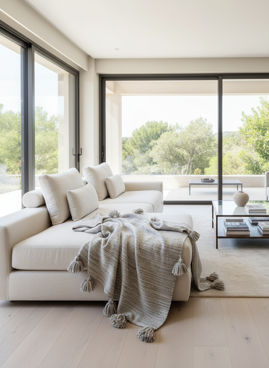 Plaid Sahara en Pure Laine - L'Évasion Artisanale du Maroc – Image 5