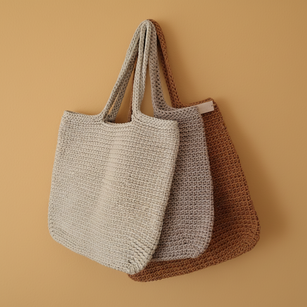 Sacs fourre-tout en corde tressée faits main – Image 4