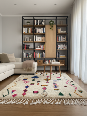 Tapis berbère Azilal à motifs